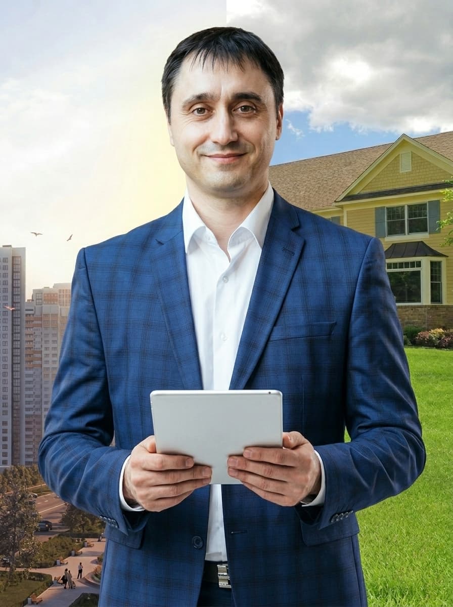 Риэлтор за работой